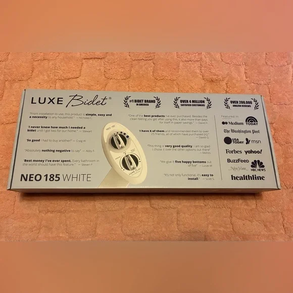 Luxe Bidet Neo 185 White Bidet Attachment - Picture 1 of 5